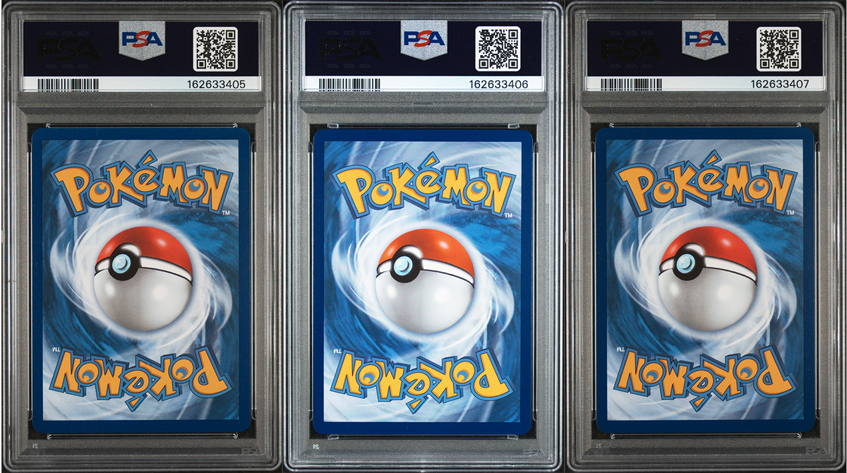 Turtwig, Chimchar, Piplup PSA 10 Sequential Set - First Partner Series 1