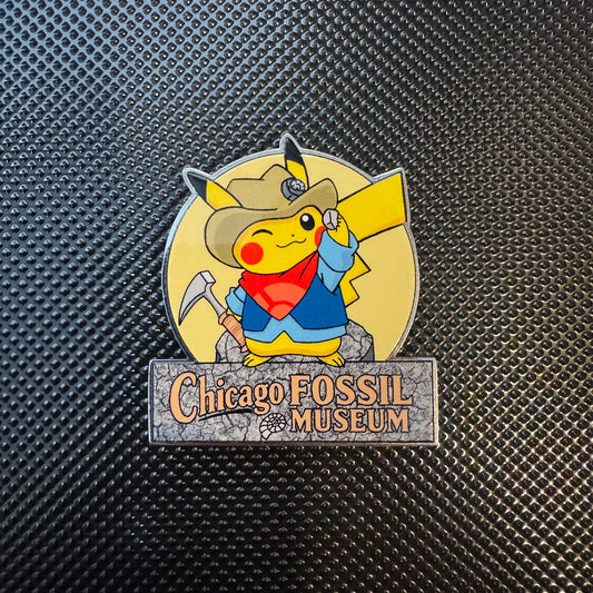 Chicago Fossil Museum Pikachu Pin