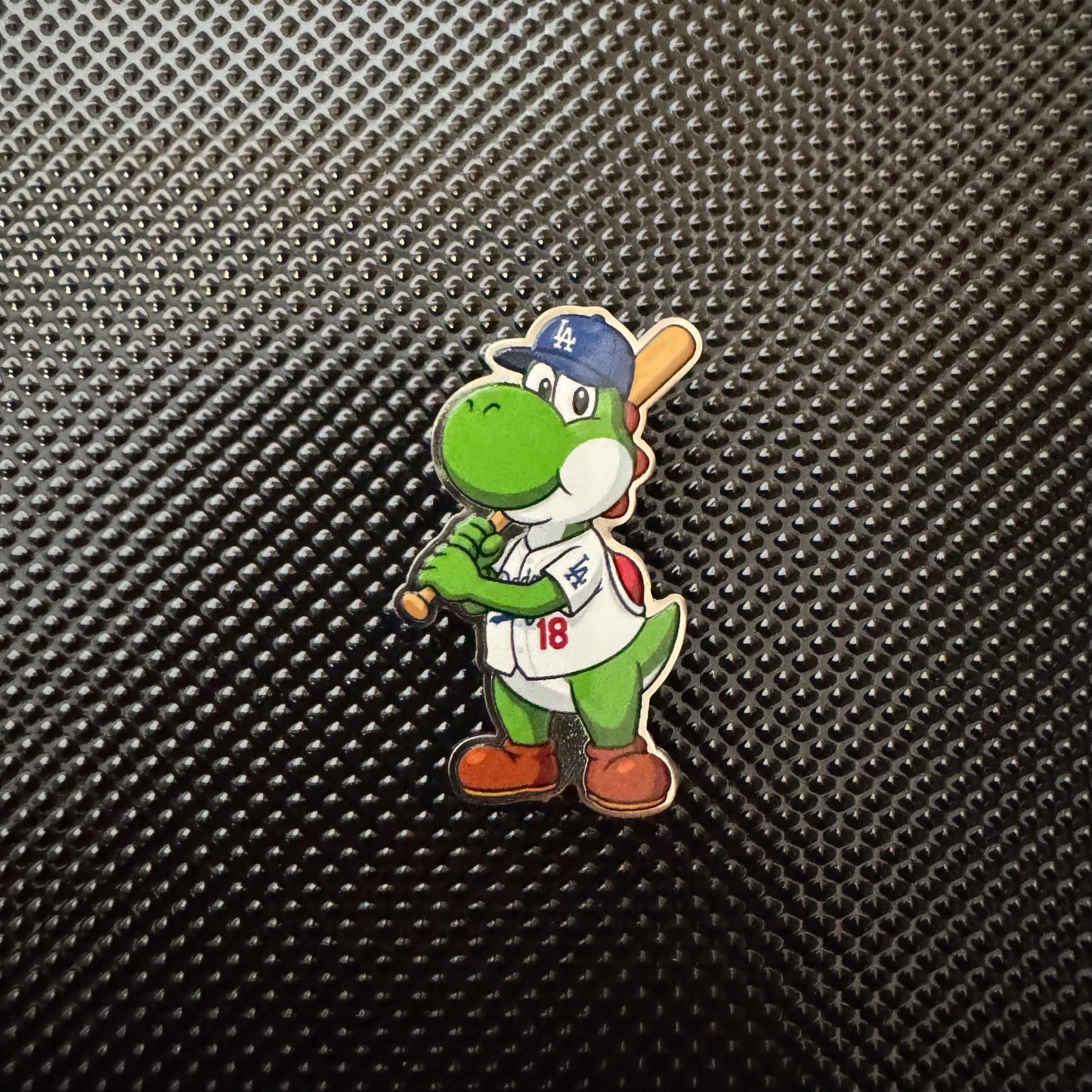 Batting Yoshi x Dodgers Baseball Pin