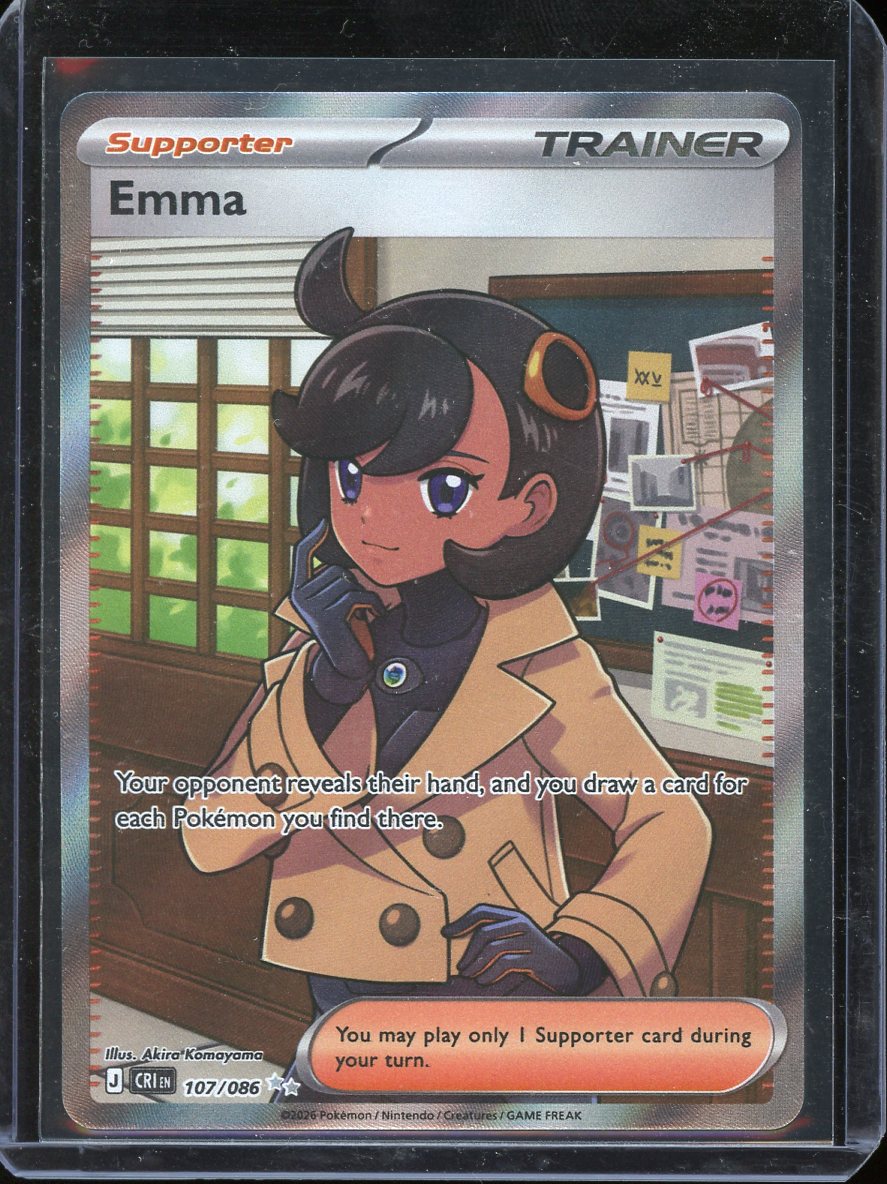 Emma Pokemon Card (Chaos Rising 107/086) Full Art