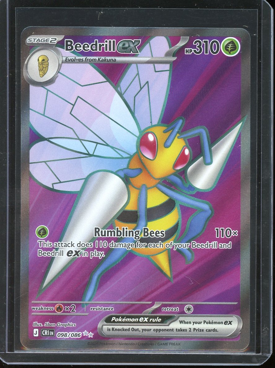 Beedrill ex Pokemon Card (Chaos Rising 098/086) Full Art