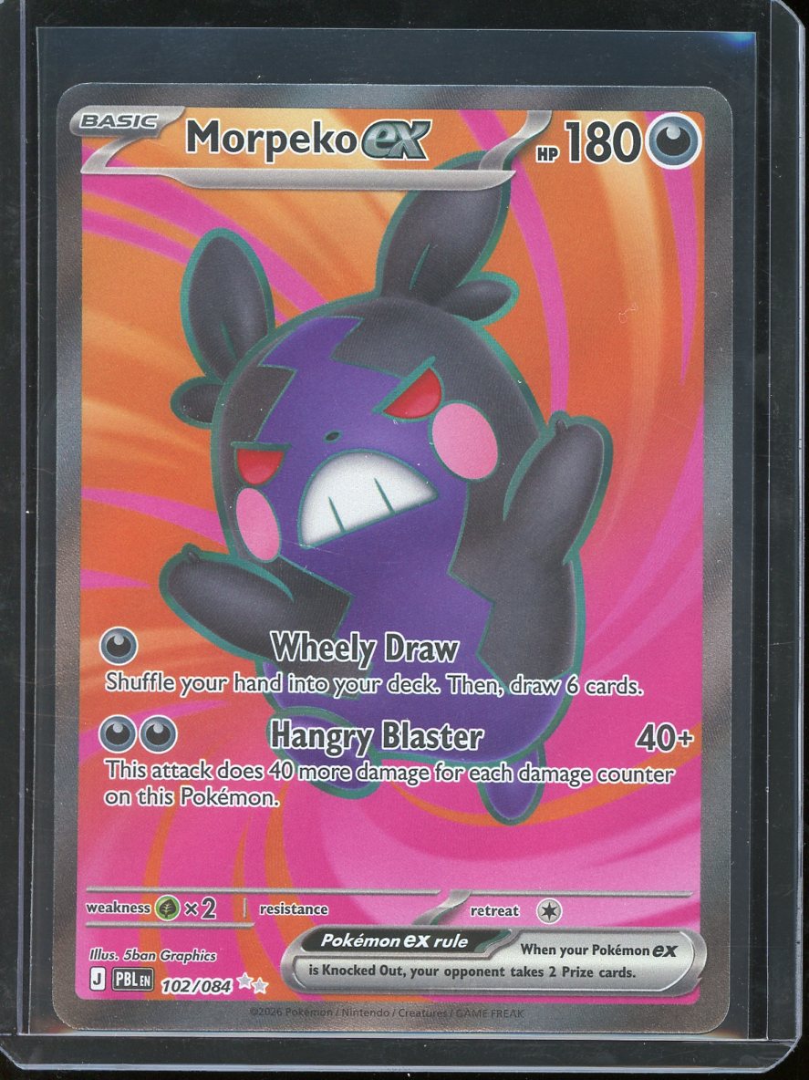 Morpeko ex Pokemon Card (Pitch Black 102/084) Full Art