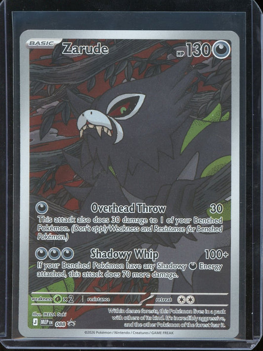 Zarude Pokemon Card (Pitch Black ETB Promo 088)
