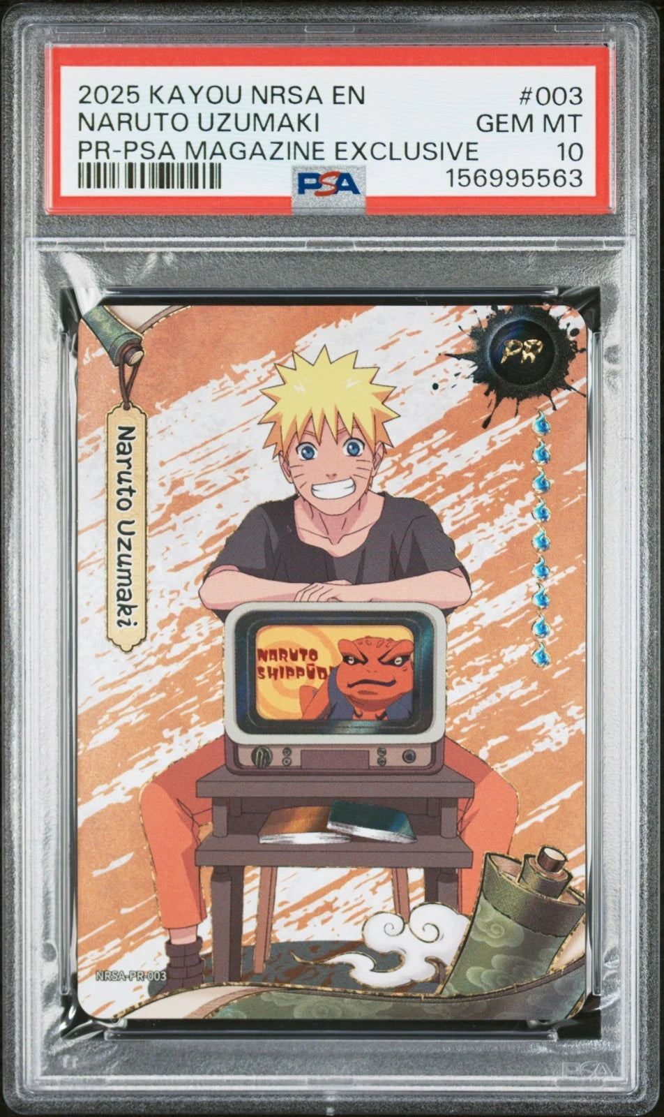 Naruto Uzumaki 2025 PSA Magazine Exclusive #003 GEM MINT PSA 10